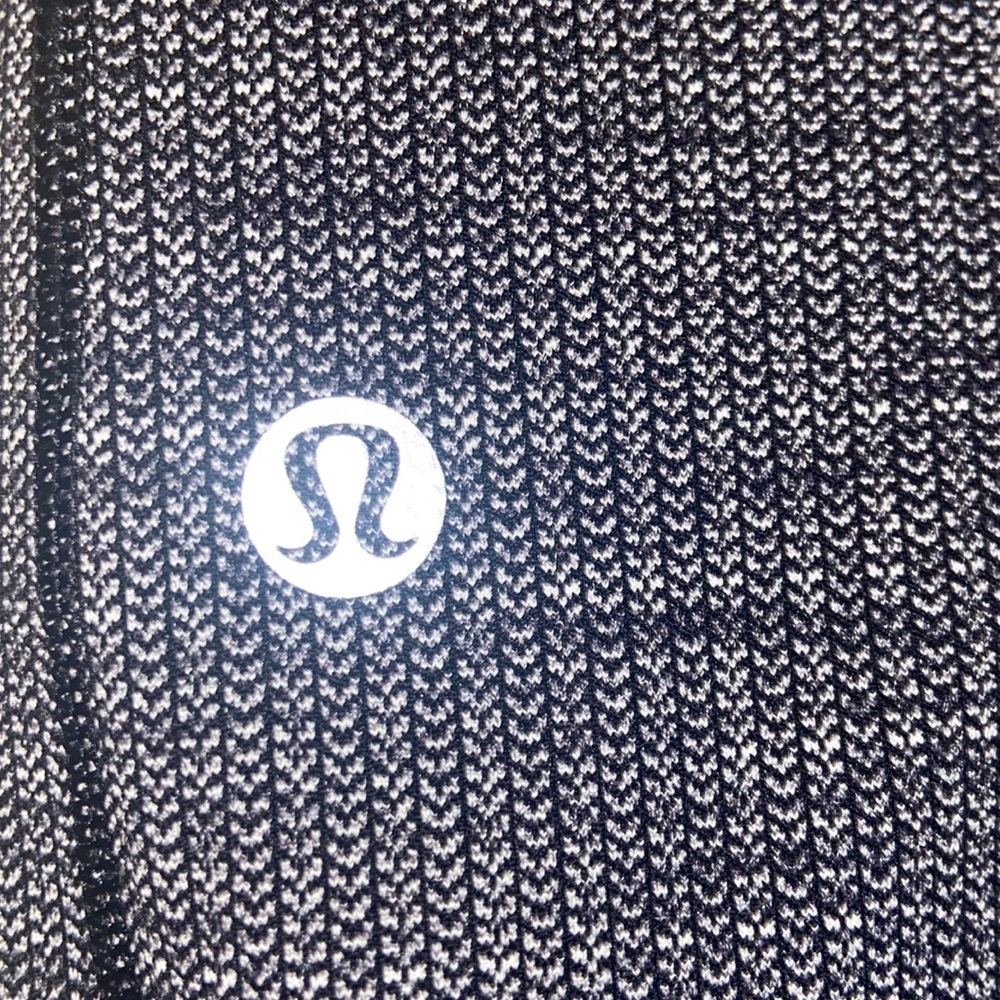 LULULEMON SPEED UP TIGHT 28" Luon Variegated Knit Black Heathered Black LIKE NEW